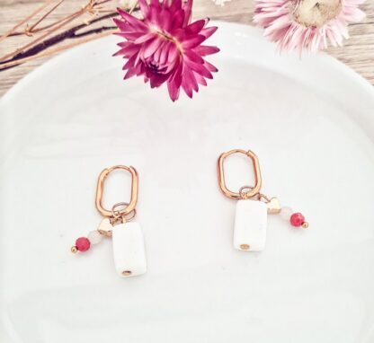 Boucles d'oreilles ROSE